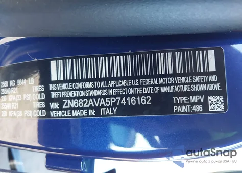 2023 Maserati Grecale Gt z USA, uszkodzony, nr VIN ZN682AVA5P7416162